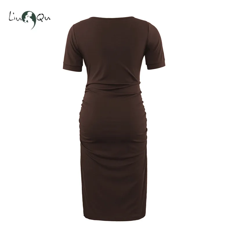 Summer Casual Short Sleeve Pregnancy Dress Side Ruched Bodycon Maternity Dress Baby Shower Plus Size Pregnant Clothes Dress
Summer Casual Short Sleeve Pregnancy Dress Side Ruched Bodycon Maternity Dress Baby Shower Plus Size Pregnant Clothes Dress