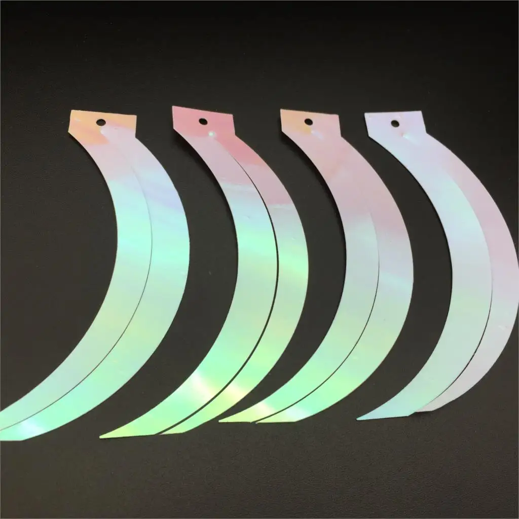 100pcs 17*85mm Sickle Cat Tail Shape Reaphook Loose sequins Sewing Wedding Crafts White AB Confetti Spangles
100pcs 17*85mm Sickle Cat Tail Shape Reaphook Loose sequins Sewing Wedding Crafts White AB Confetti Spangles