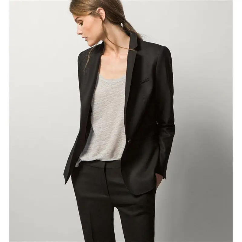 New Black 2 Piece Set Women Suits Blazer Ladies Spring Formal Suits Tuxedo Female Business Work Uniform Designs CUSTOM W234
New Black 2 Piece Set Women Suits Blazer Ladies Spring Formal Suits Tuxedo Female Business Work Uniform Designs CUSTOM W234