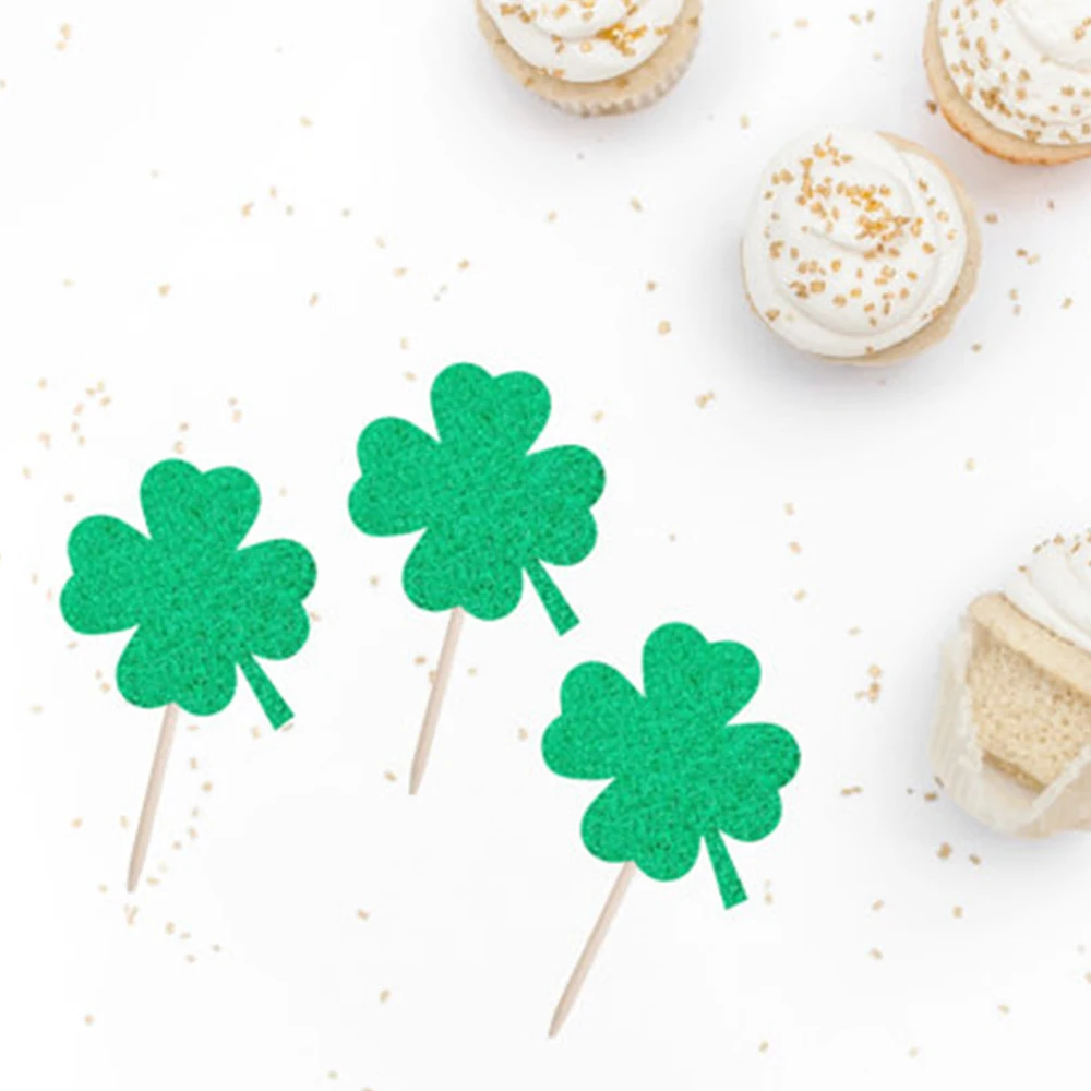 30pcs/lot Green Four-leaf Clover Cake Topper St Patrick's Day Decor Birthday Wedding Cupcake Dessert Decoration CTB053
30pcs/lot Green Four-leaf Clover Cake Topper St Patrick's Day Decor Birthday Wedding Cupcake Dessert Decoration CTB053