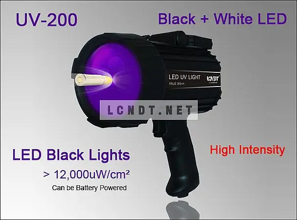 Супер мощный СВЕТОДИОДНЫЙ УФ инспекционная лампа UV-200 лампы в форме свечи (двойной УФ & Белый светодиодный)
Супер мощный СВЕТОДИОДНЫЙ УФ инспекционная лампа UV-200 лампы в форме свечи (двойной УФ & Белый светодиодный)