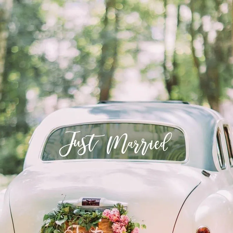 Just Married Car Sticker Wedding Decorations Rustic Wedding Decor Vinyl Decals Removable Self Adhesive G335
Just Married Car Sticker Wedding Decorations Rustic Wedding Decor Vinyl Decals Removable Self Adhesive G335