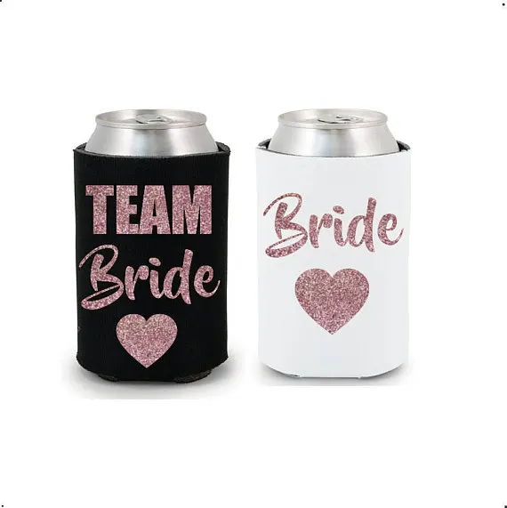 personalize ROSE gold Glitter wedding TEAM BRIDE Drink Coolers Bachelorette Survival Kit Hen night Bottle Can Holders
personalize ROSE gold Glitter wedding TEAM BRIDE Drink Coolers Bachelorette Survival Kit Hen night Bottle Can Holders