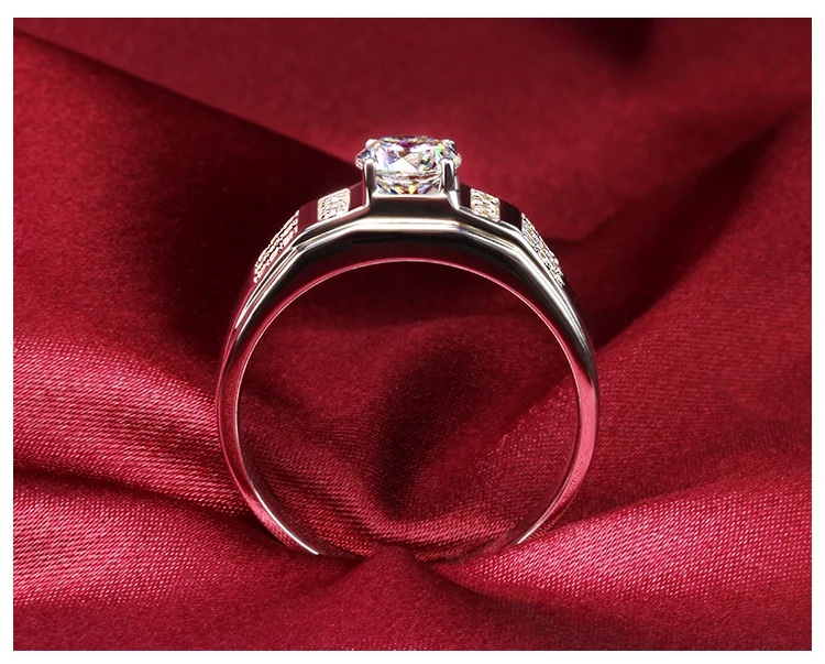 Excellent Au750 Gold Man Ring 0.8CT Test Positive Certified Diamond Moissanite Ring for Men Jewelry Wedding Finger Ring 18K
Excellent Au750 Gold Man Ring 0.8CT Test Positive Certified Diamond Moissanite Ring for Men Jewelry Wedding Finger Ring 18K