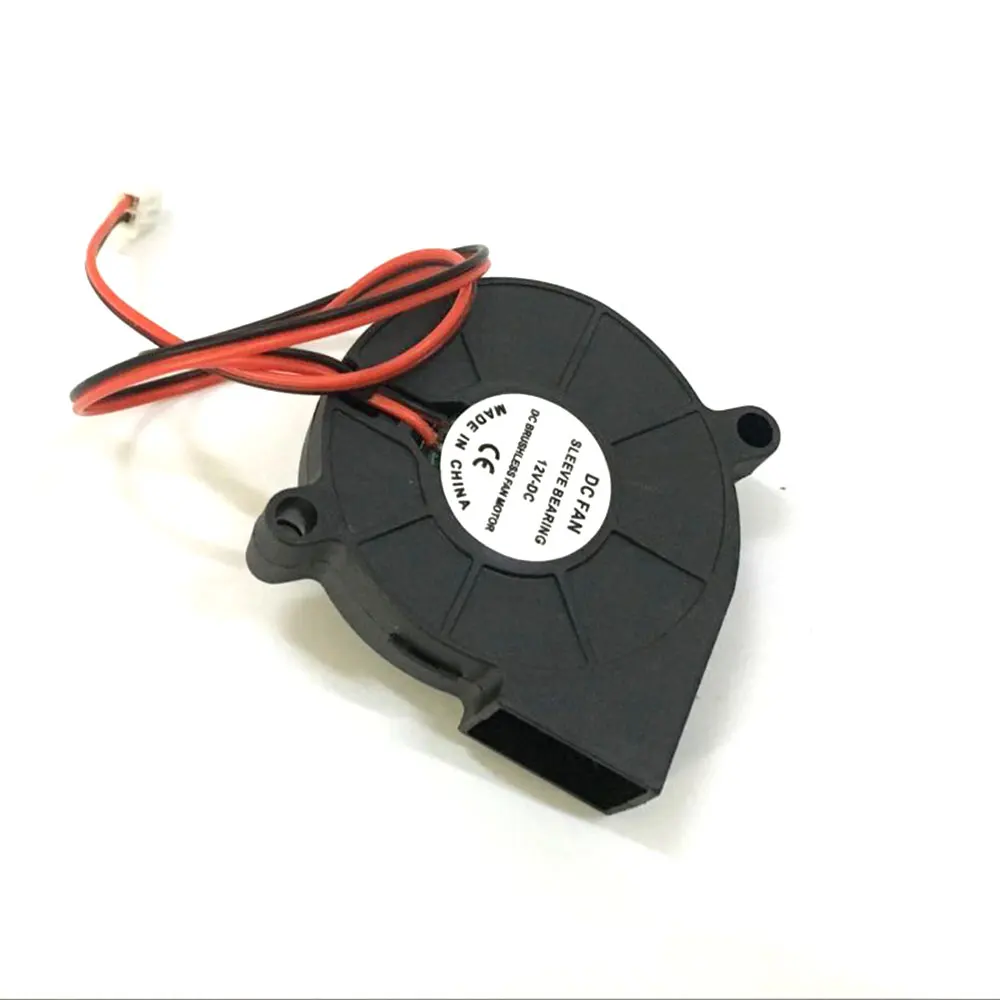 12V DC 50mm Blow Radial Cooling Fan Mini Blower for Electronic 3D Printer Parts ball bearing long life low noisy 
12V DC 50mm Blow Radial Cooling Fan Mini Blower for Electronic 3D Printer Parts ball bearing long life low noisy