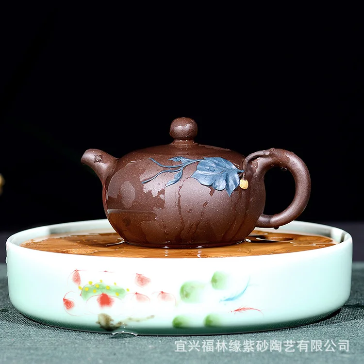 Free Shipping 310ml Yixing Famous Master Handmade Creative Dahongpao teapot Chinese Kung Fu Purple Clay Tea Pot
Free Shipping 310ml Yixing Famous Master Handmade Creative Dahongpao teapot Chinese Kung Fu Purple Clay Tea Pot
