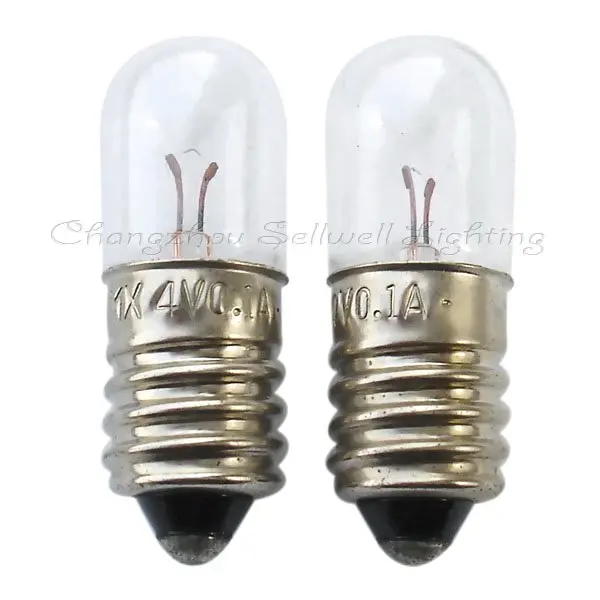 

2020 Rushed Special Offer Commercial Ccc Ce Edison Lamp Lamp Edison New!miniature Light Bulb 4v 0.1a E10 T10x28 A112