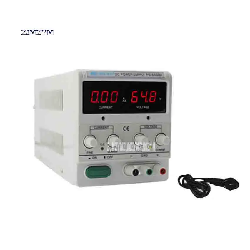 High Performance 3LED Digital Power Supply Adjustable Switching Voltage Regulators DC Power Supply PS-6403D 0-64V 0-3A
High Performance 3LED Digital Power Supply Adjustable Switching Voltage Regulators DC Power Supply PS-6403D 0-64V 0-3A