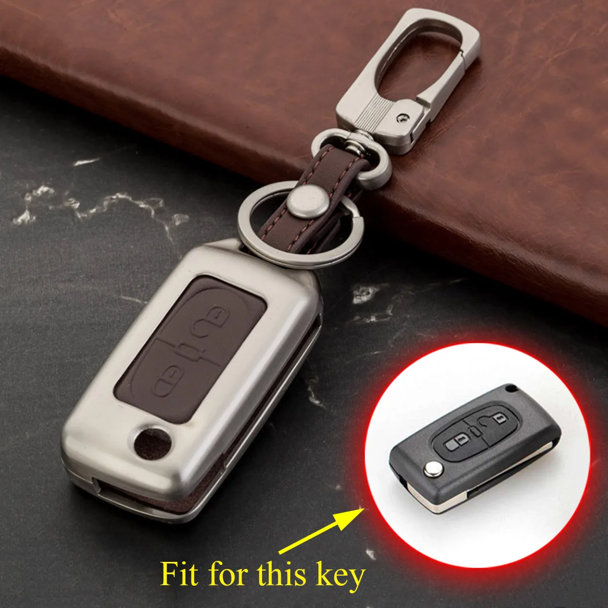 2 Buttons Key Bag Keyfob Chain Cover Trim Fit For Peugeot 207 307 308 407 Parts Alloy Key Fob Case Shell Box Ring Accessories
2 Buttons Key Bag Keyfob Chain Cover Trim Fit For Peugeot 207 307 308 407 Parts Alloy Key Fob Case Shell Box Ring Accessories