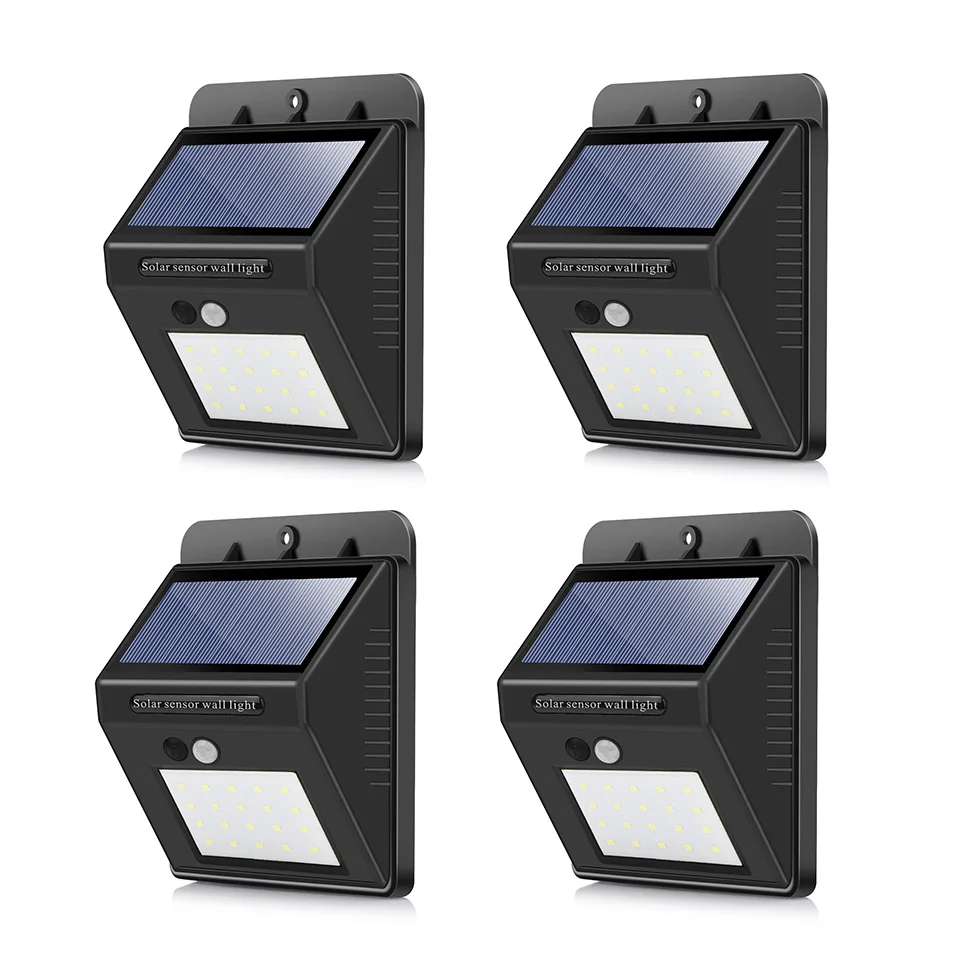 4pcs 20/25 LED Solar Garden Light Motion Sensor Outdoor Lighting Waterproof IP65 Wall Lamp Solar Lights for Garden Decoration
4pcs 20/25 LED Solar Garden Light Motion Sensor Outdoor Lighting Waterproof IP65 Wall Lamp Solar Lights for Garden Decoration