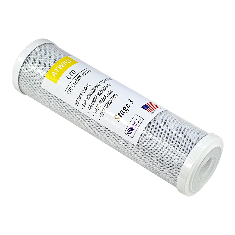 ATWFS Water Filter Cartridge for Reverse Osmosis Filter 2pcs 5 micron filter ppf +3pcs CTO carbon cartridge
ATWFS Water Filter Cartridge for Reverse Osmosis Filter 2pcs 5 micron filter ppf +3pcs CTO carbon cartridge