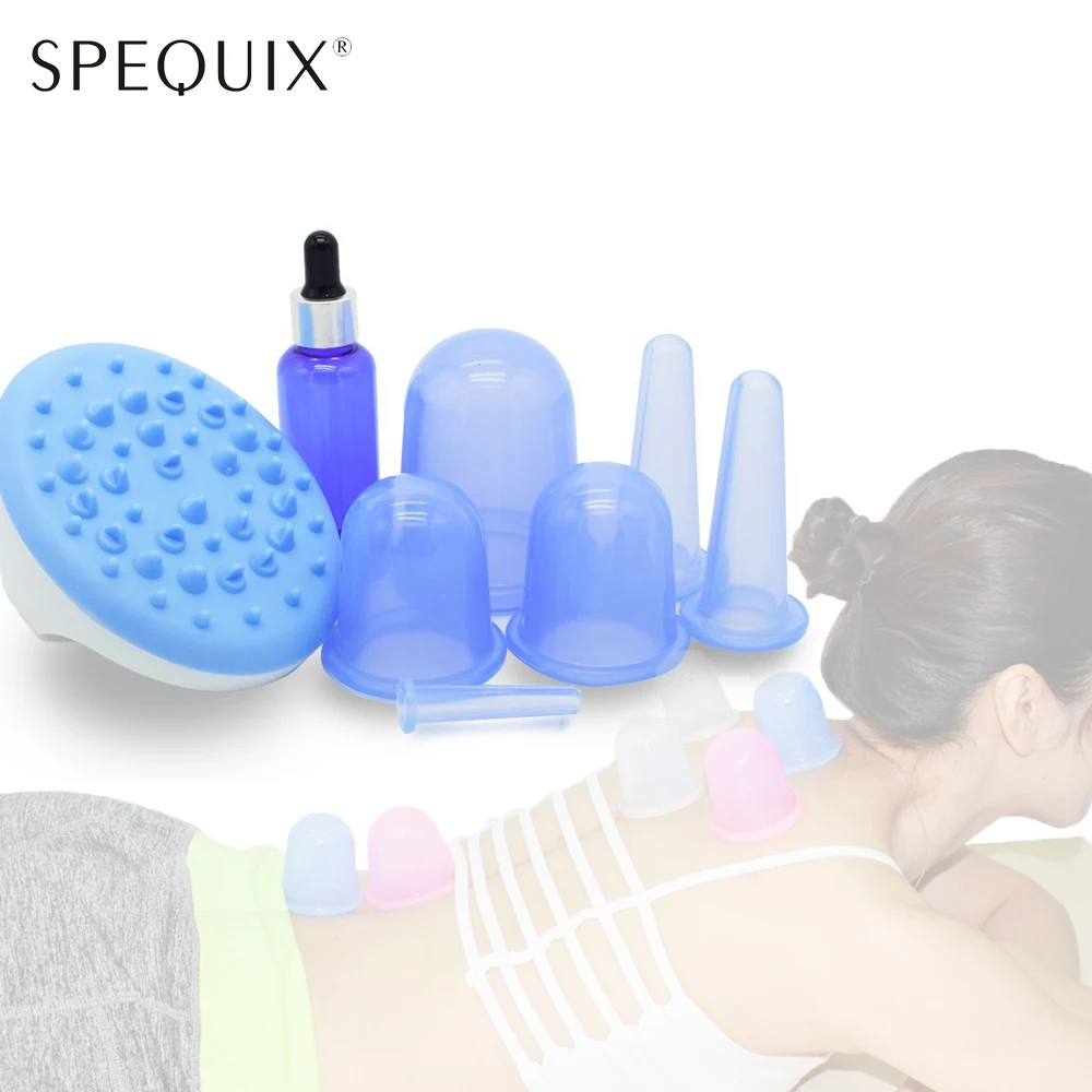 2017 Новинка SPEQUIX 8 шт 100% силиокны чашки вакуумные массажные для терапии боли