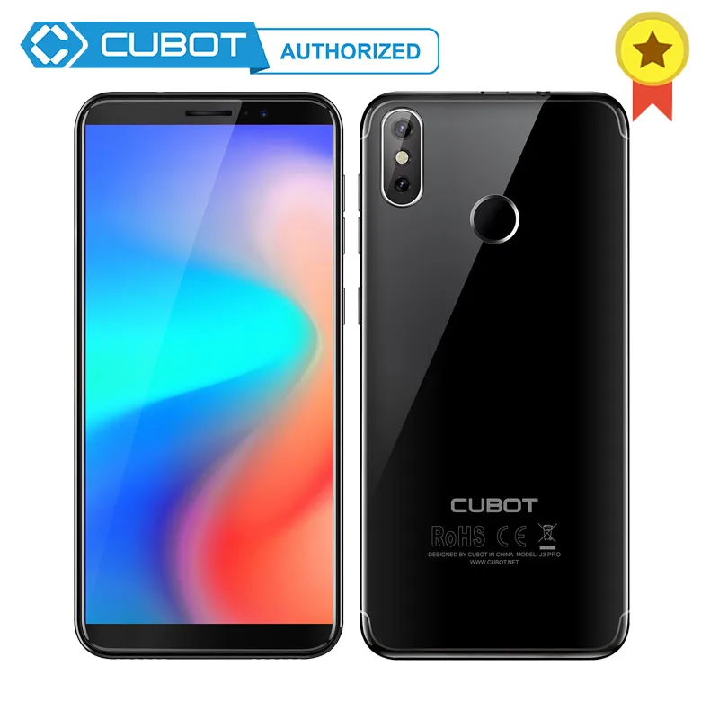 Смартфон Cubot J3 Pro 18:9 5 "экран Android Go MT6739 четырехъядерный 1 ГБ ОЗУ 16 Гб ПЗУ 2800 мАч