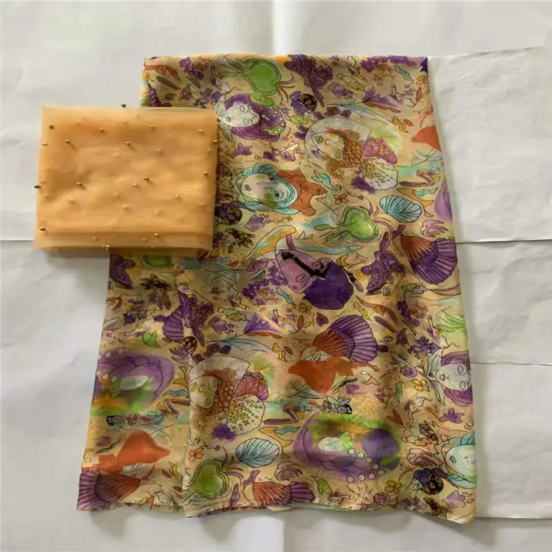 Fashion High Quality African Silk Chiffon Printed Fabric For Ladies To Wear Soft And Comfortable Printed Silk Fabric! LXF6722
Fashion High Quality African Silk Chiffon Printed Fabric For Ladies To Wear Soft And Comfortable Printed Silk Fabric! LXF6722