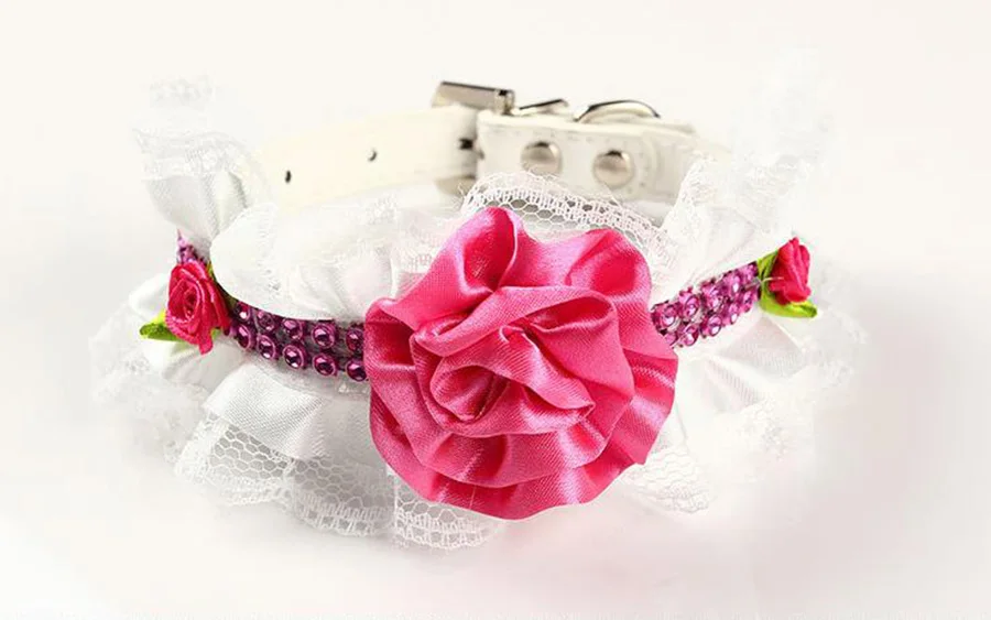 48pcs/lot Fashion Pet Dogs Cats Lace Pearl Collar Doggy Cute Rose Flower Collars Adjustable Pet Cat Puppy Necklace
48pcs/lot Fashion Pet Dogs Cats Lace Pearl Collar Doggy Cute Rose Flower Collars Adjustable Pet Cat Puppy Necklace