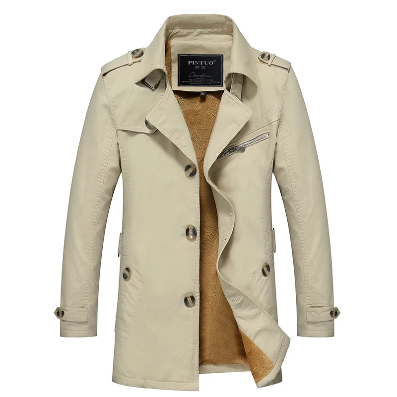 2019 Autumn Winter Windbreaker Trench Men Fashion Thick Jackets Clothing for Men Fashion Mens Outerwear Coat Plus Size M-5XL
2019 Autumn Winter Windbreaker Trench Men Fashion Thick Jackets Clothing for Men Fashion Mens Outerwear Coat Plus Size M-5XL