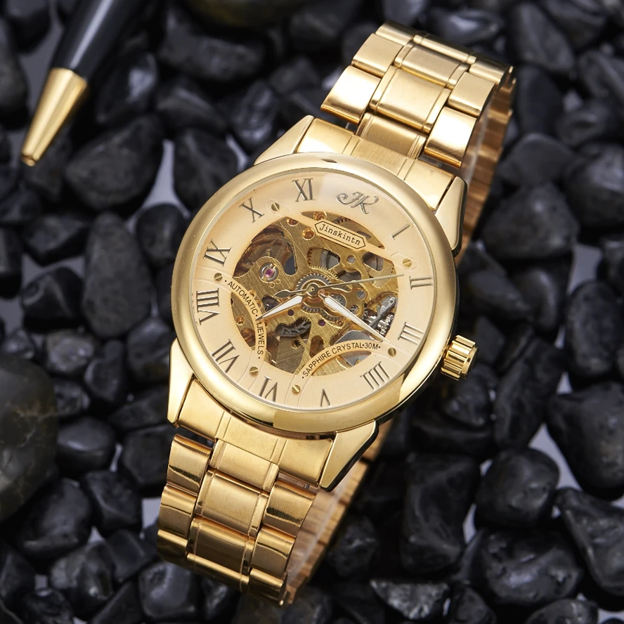Mens Automatic Mechanical Watch Hollow gold Watch Top Brand Luxury Vintage Men Watch Waterproof Skeleton WristWatch Montre Homme
Mens Automatic Mechanical Watch Hollow gold Watch Top Brand Luxury Vintage Men Watch Waterproof Skeleton WristWatch Montre Homme