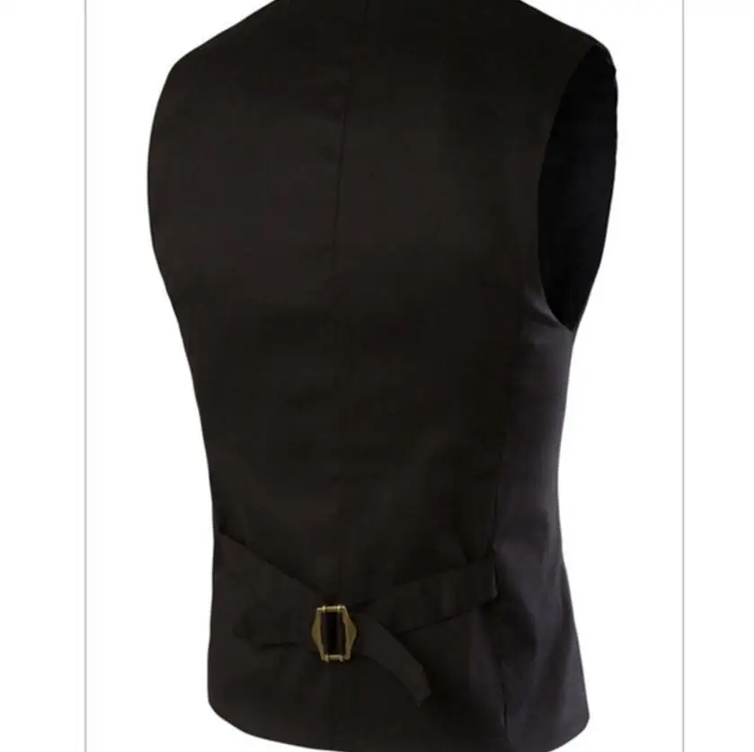 Men's slim V collar suit vest three buttons formal occasion men fashion suit vest single-breasted pure color waistcoat
Men's slim V collar suit vest three buttons formal occasion men fashion suit vest single-breasted pure color waistcoat