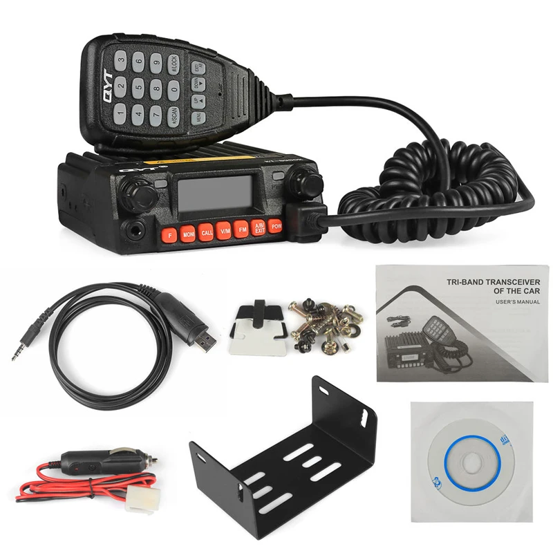 Hot Selling QYT Newest Tri Band 136-174/240-260/400-480MHZ 25W DTMF Ham Radio Transceiver KT-8900R with USB Cable and Software
Hot Selling QYT Newest Tri Band 136-174/240-260/400-480MHZ 25W DTMF Ham Radio Transceiver KT-8900R with USB Cable and Software