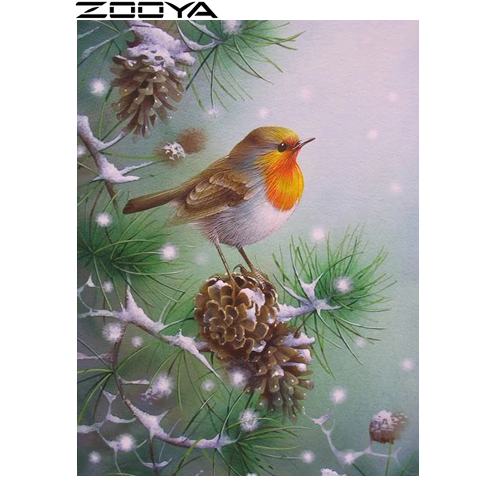 ZOOYA DIY 5D Diamond Painting All Stickers Diamond Embroidery Winter Bird Standing In The Tree Mosaic Pictures Home Decor R856
ZOOYA DIY 5D Diamond Painting All Stickers Diamond Embroidery Winter Bird Standing In The Tree Mosaic Pictures Home Decor R856