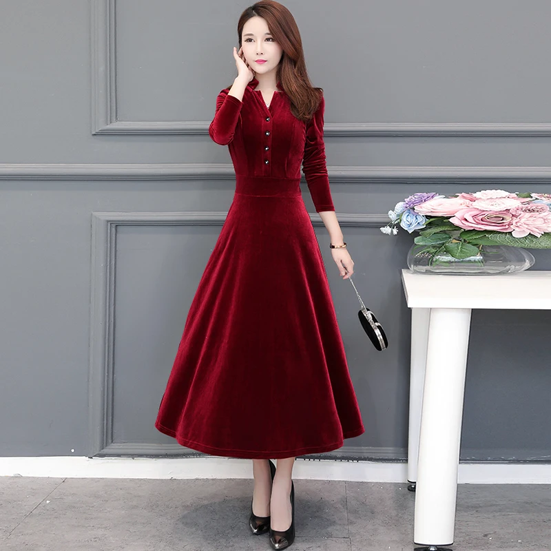 Autumn Winter New Elegant Sheath Dress Vintage Midi Dresses Korean Women Bodycon Gold Velvet Dress Party Black Runway Vestidos
Autumn Winter New Elegant Sheath Dress Vintage Midi Dresses Korean Women Bodycon Gold Velvet Dress Party Black Runway Vestidos