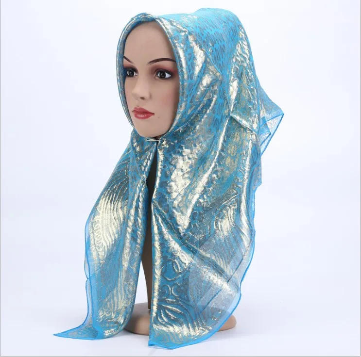 Summer 100% Silk Jacquard Square Scarf Women Mulim Headscarf Metallic Geometric Pattern Hijabs Shawl Wrap Headscarf 85*85cm
Summer 100% Silk Jacquard Square Scarf Women Mulim Headscarf Metallic Geometric Pattern Hijabs Shawl Wrap Headscarf 85*85cm