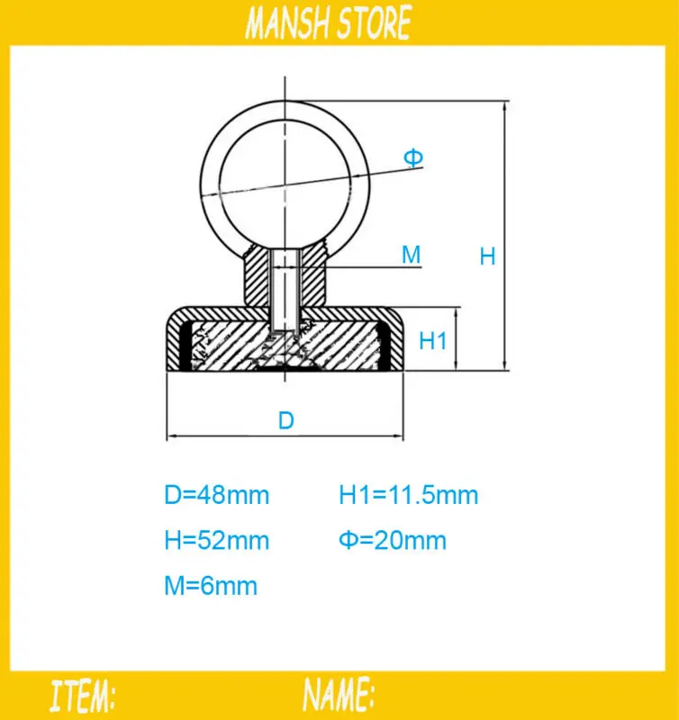 5pcs/lot Stainless Steel Hook 48x52mm Super Lifting Magnet Hook Strong Neodymium Permanent Deep Sea Salvage Magnet
5pcs/lot Stainless Steel Hook 48x52mm Super Lifting Magnet Hook Strong Neodymium Permanent Deep Sea Salvage Magnet