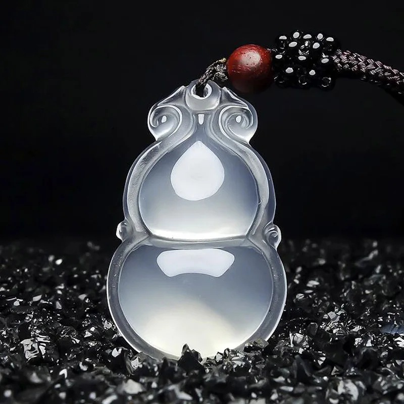 Drop Shipping Natural Chalcedony Gourd Pendant Necklace Lucky Amulet FuLu Necklace For Men And Women Gift
Drop Shipping Natural Chalcedony Gourd Pendant Necklace Lucky Amulet FuLu Necklace For Men And Women Gift
