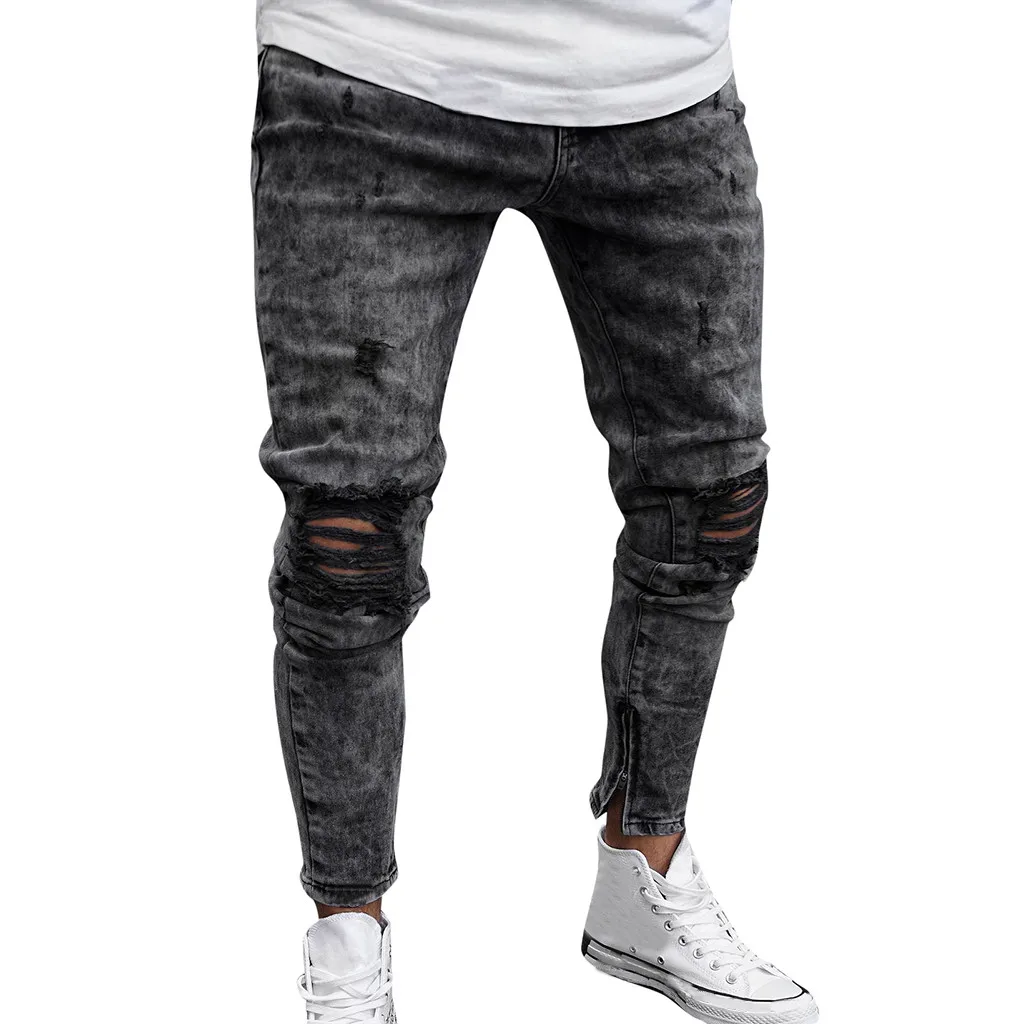 New Cotton Jeans Men Spring 2019 Men Clothes Denim Pants Distressed Frayed Slim Fit Casual Trousers Stretch Ripped Jean Costumes
New Cotton Jeans Men Spring 2019 Men Clothes Denim Pants Distressed Frayed Slim Fit Casual Trousers Stretch Ripped Jean Costumes