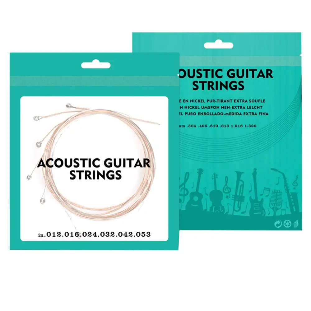 Debbie 6pcs Acoustic Guitar Strings Red Copper 012 Plated Super Light Guitarra Strings Newest Guitar Parts Accessories AGS-01
Debbie 6pcs Acoustic Guitar Strings Red Copper 012 Plated Super Light Guitarra Strings Newest Guitar Parts Accessories AGS-01