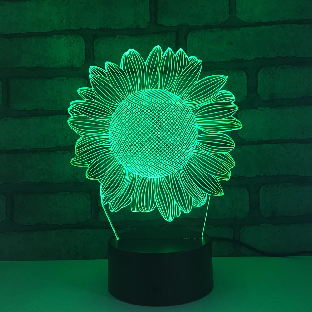 Sunflower LED RGB Night Light 7 Color Change Desk Light Action Figures 1852 Boys Girls Christmas Toys
Sunflower LED RGB Night Light 7 Color Change Desk Light Action Figures 1852 Boys Girls Christmas Toys