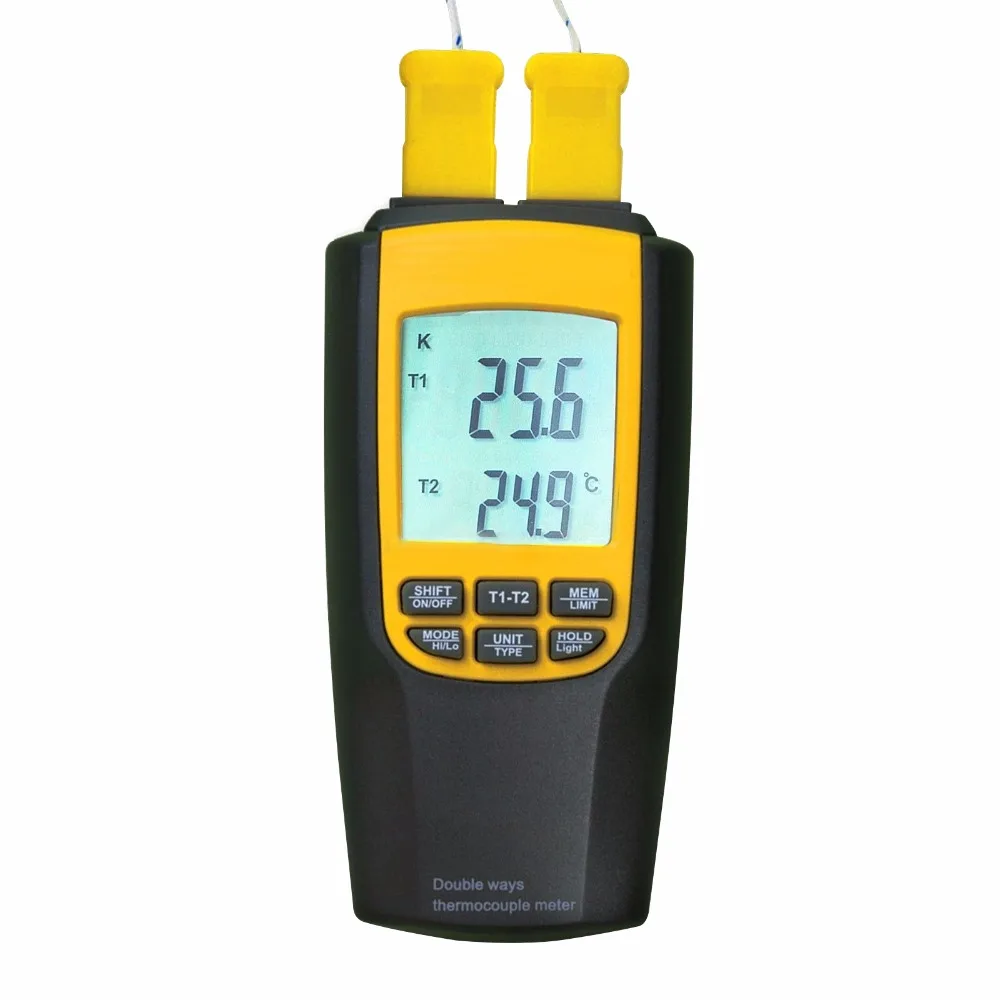 Handheld Digital LCD Display K / J Type Thermocouple Thermometer 4 Probes Selectable degree C /degree F
Handheld Digital LCD Display K / J Type Thermocouple Thermometer 4 Probes Selectable degree C /degree F