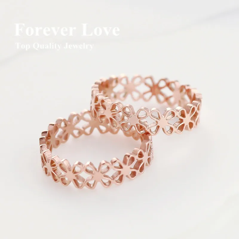 YUN RUO Four Leaf Clover Ring 2020 New Design Titanium Steel Rose Gold Color Fashion Jewelry Women Man Free Shipping USA Size
YUN RUO Four Leaf Clover Ring 2020 New Design Titanium Steel Rose Gold Color Fashion Jewelry Women Man Free Shipping USA Size