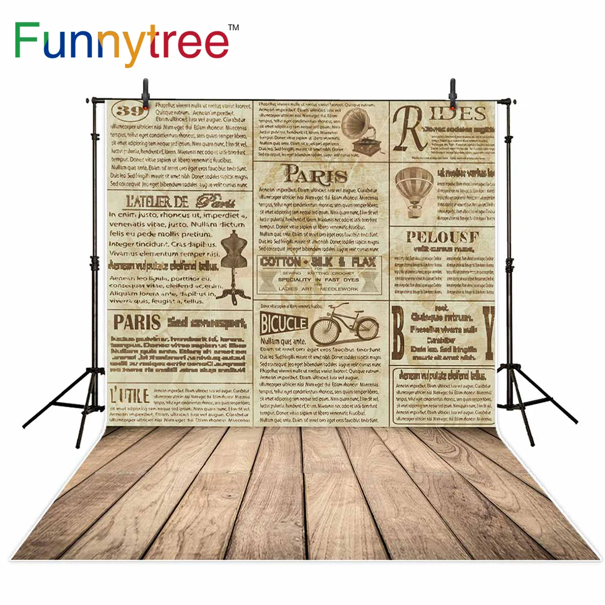 Фотофон Funnytree винтажный газета Париж деревянный пол фон для фотосъемки Фотофон фотосессия
Фотофон Funnytree винтажный газета Париж деревянный пол фон для фотосъемки Фотофон фотосессия