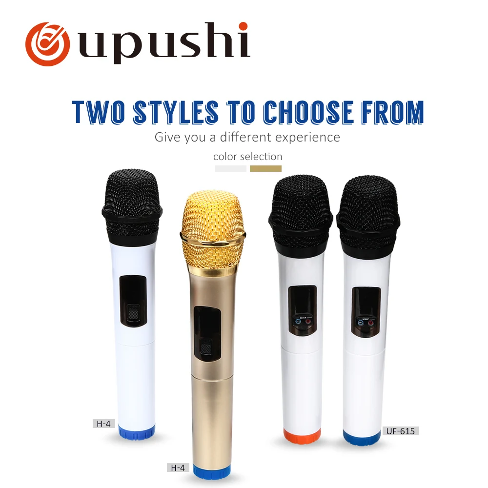 Oupushi H-4 ручной микрофон для караоке UHF частота белый/золотой умный беспроводной ручной микрофон для встречи/сцены
Oupushi H-4 ручной микрофон для караоке UHF частота белый/золотой умный беспроводной ручной микрофон для встречи/сцены