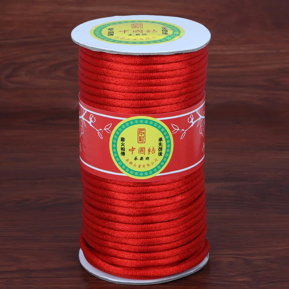 Red 5/7mm 43/22yards Chinese Knot Cord Beading String Cord For Handicraft Jewelry Craft Making Bracelet Braided Accessory
Red 5/7mm 43/22yards Chinese Knot Cord Beading String Cord For Handicraft Jewelry Craft Making Bracelet Braided Accessory