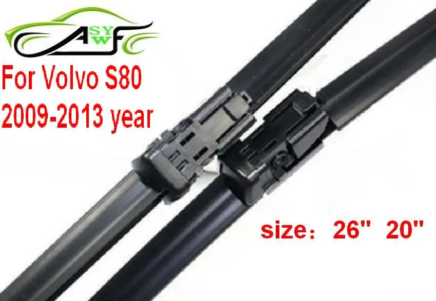 Free shipping car wiper blade For Volvo S80 2009-2013 year Size 26" 20" Soft Rubber WindShield Wiper Blade 2pcs/PAIR
Free shipping car wiper blade For Volvo S80 2009-2013 year Size 26" 20" Soft Rubber WindShield Wiper Blade 2pcs/PAIR