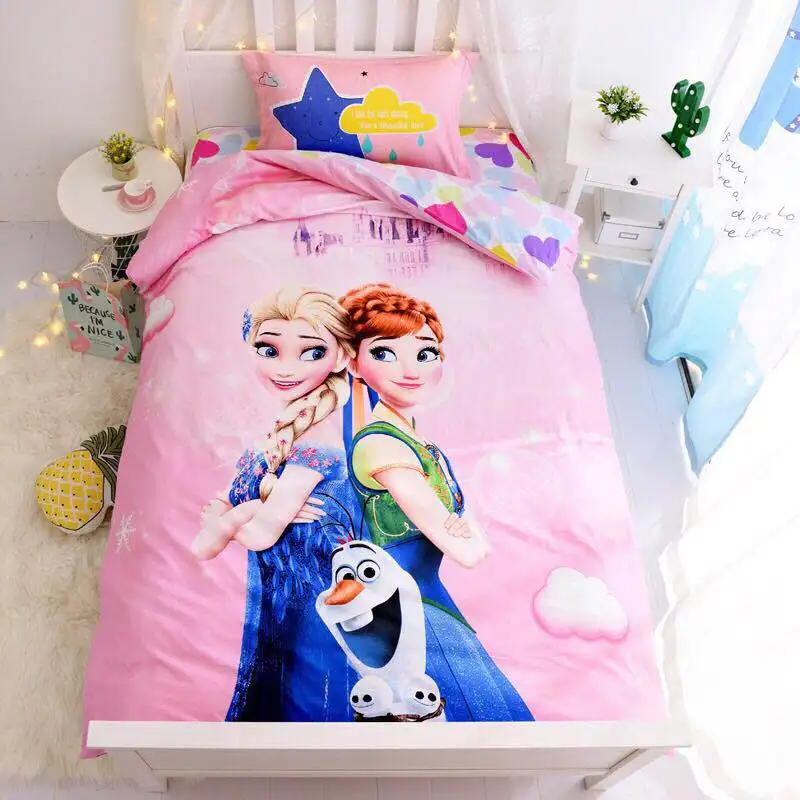 Disney Pink Frozen Anna Elsa Olaf Single Cotton Duvet Cover Set 3 Pieces for Kids Bedroom Decor Home Textile Bedlinen Girls Gift
Disney Pink Frozen Anna Elsa Olaf Single Cotton Duvet Cover Set 3 Pieces for Kids Bedroom Decor Home Textile Bedlinen Girls Gift