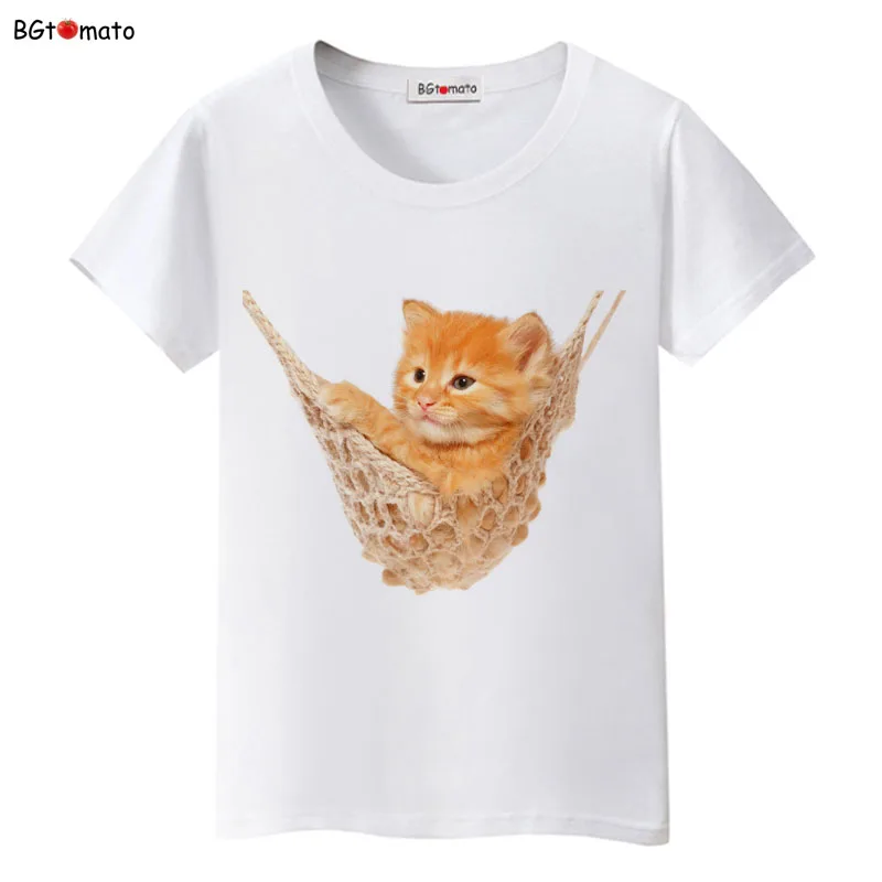 BGtomato Swing plush yellow kitten t shirt women Lovely Likable cat shirt Good quality brand casual top tees
BGtomato Swing plush yellow kitten t shirt women Lovely Likable cat shirt Good quality brand casual top tees