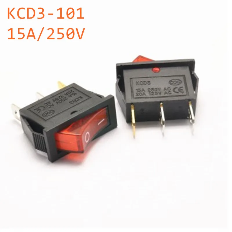 10 шт. 3-контактный SPST вкл/выкл кулисный переключатель AC 250 В/10A 125 В/15A KCD3 красный
10 шт. 3-контактный SPST вкл/выкл кулисный переключатель AC 250 В/10A 125 В/15A KCD3 красный