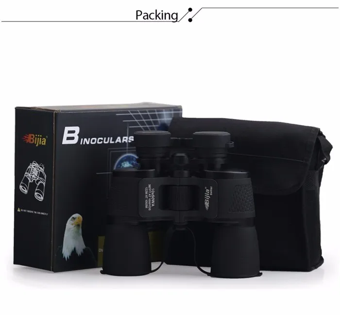 BIJIA outdoor sports Telescope Wide View Waterproof BAK7 Prism Military tactical 10x50WA binocular for hunting HT1-001
BIJIA outdoor sports Telescope Wide View Waterproof BAK7 Prism Military tactical 10x50WA binocular for hunting HT1-001