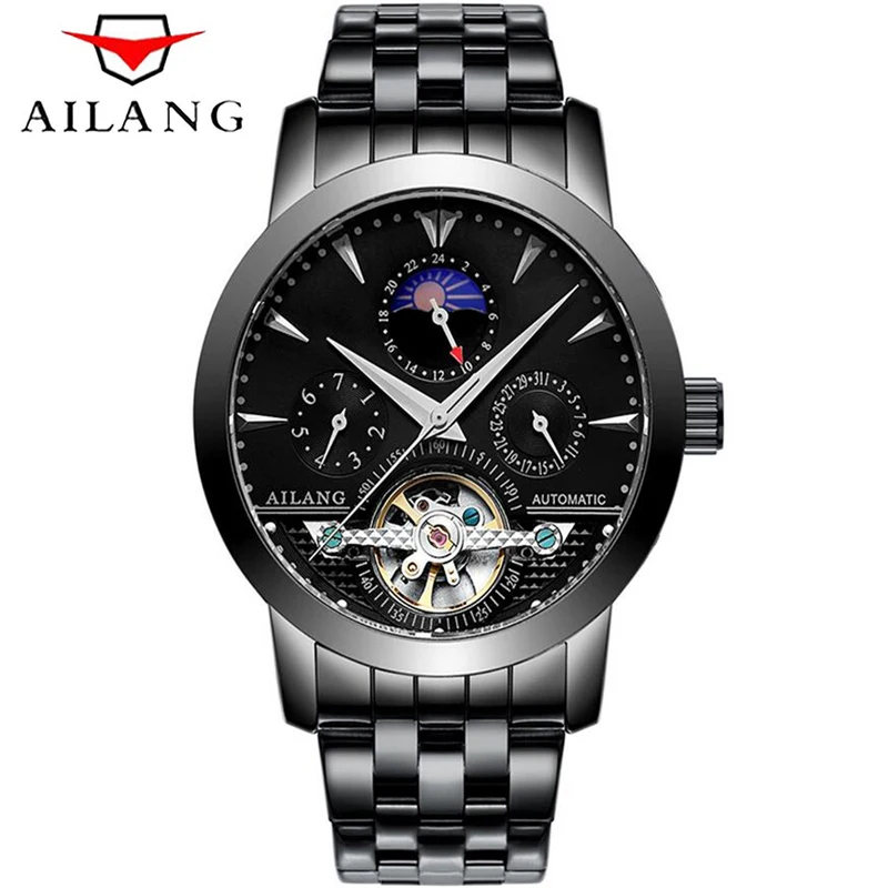 AILANG Stainless Steel Three Racing Dial Military Sport Automatic Mens Mechanical Wristwatches Top Brand Luxury Tourbillon Clock
AILANG Stainless Steel Three Racing Dial Military Sport Automatic Mens Mechanical Wristwatches Top Brand Luxury Tourbillon Clock