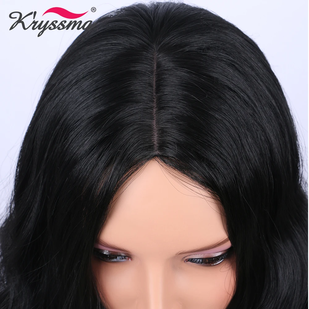Kryssma Natural Black Wig Short Bob Wavy Synthetic Wigs For Women With Middle Part Heat Resistant Fiber Hair
Kryssma Natural Black Wig Short Bob Wavy Synthetic Wigs For Women With Middle Part Heat Resistant Fiber Hair