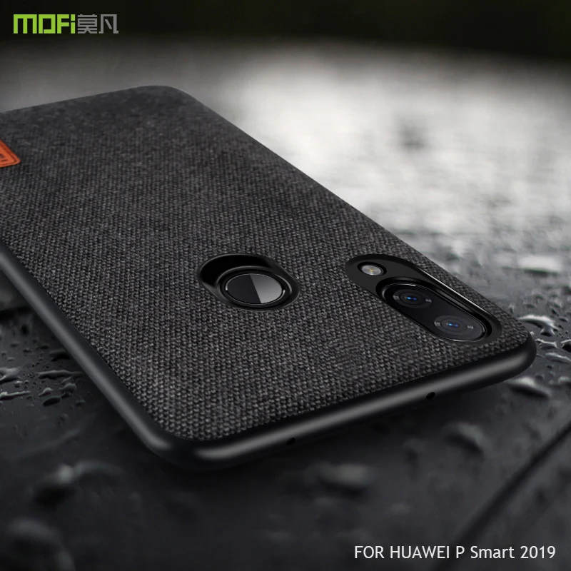 Чехол для huawei P smart 2019 чехол MOFI тканевый накладка Psmart с полным покрытием и мягкими