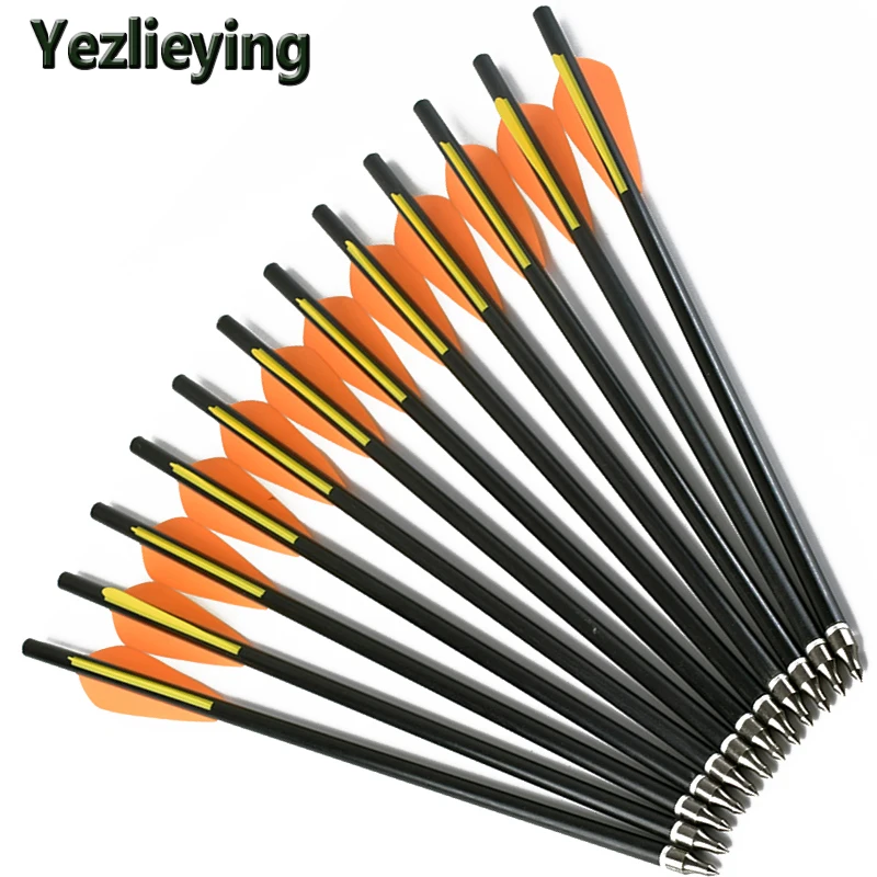 12pcs/Lot Crossbow Archery 16/18/20" Fiberglass Arrows Crossbow Bolts Screw in Point Tips Hunting Broadheads
12pcs/Lot Crossbow Archery 16/18/20" Fiberglass Arrows Crossbow Bolts Screw in Point Tips Hunting Broadheads