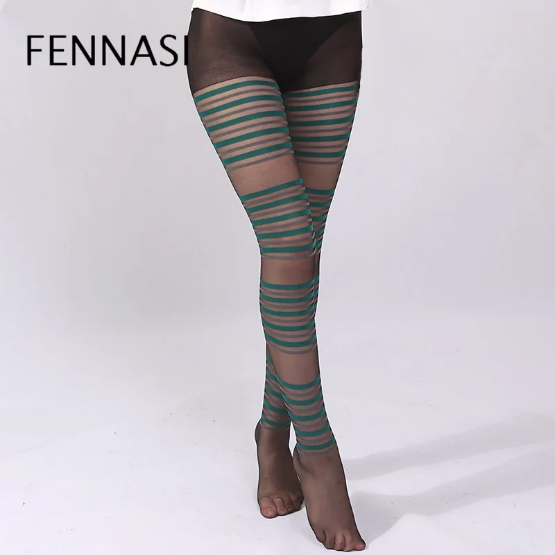 FENNASI Female Jacquard Striped Women's Tights Green Gray Striped Pattern Sexy Pantyhose Nylons Lady Female Erotic Black Tights
FENNASI Female Jacquard Striped Women's Tights Green Gray Striped Pattern Sexy Pantyhose Nylons Lady Female Erotic Black Tights