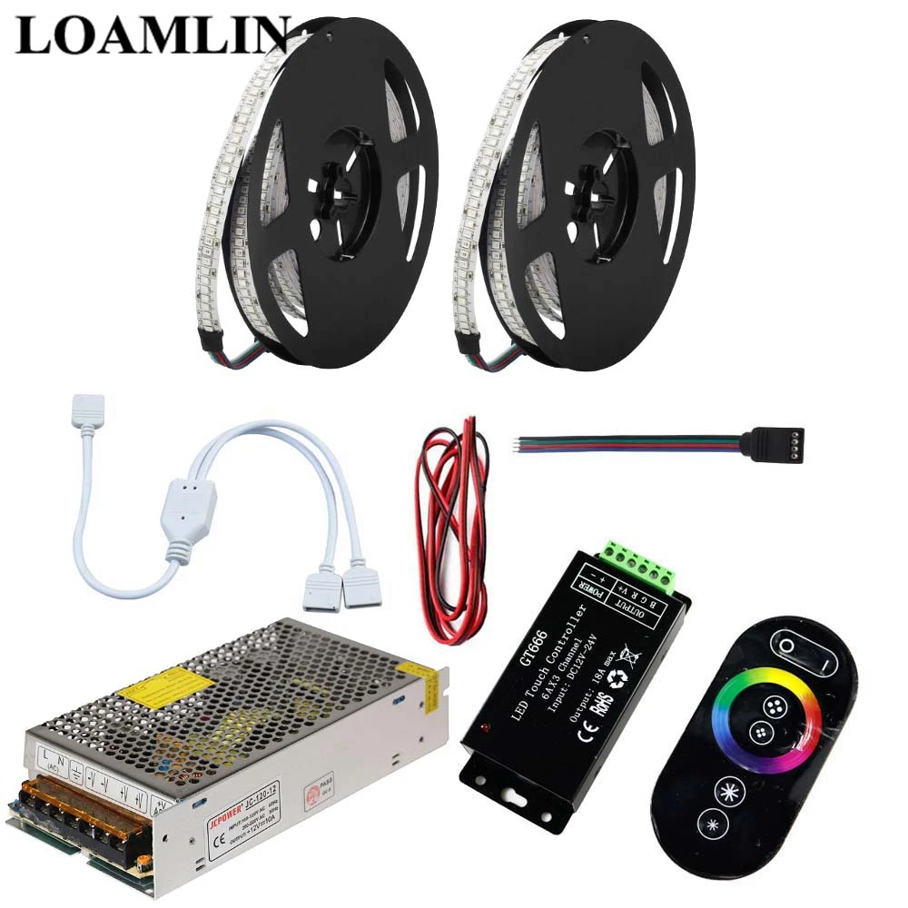 5 м 10 15 20 RGB Светодиодная лента 234 светодиодов/м 2835SMD с сенсорной панелью CT666 Led