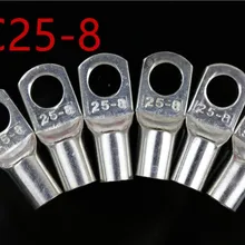 SC25-8 Bolt Hole Tinned Copper Cable lugs Battery Terminals set Wire terminals connector