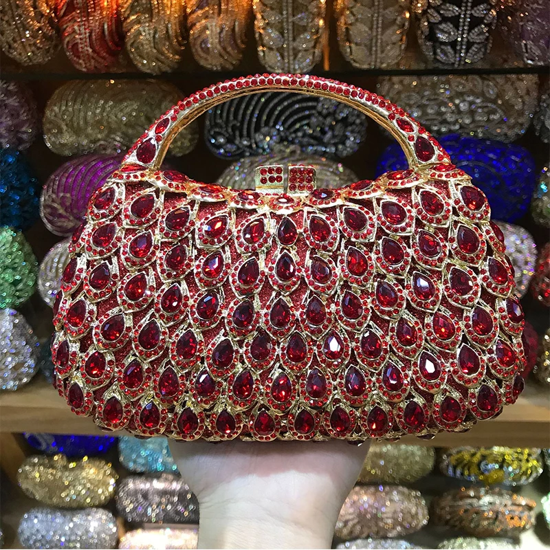 Luxury Crystal Red Clutch Purse Evening Bag Women Prom Minaudie For Wedding Party Fashion Rhinestone Ladies Evening Bag Handbags
Luxury Crystal Red Clutch Purse Evening Bag Women Prom Minaudie For Wedding Party Fashion Rhinestone Ladies Evening Bag Handbags