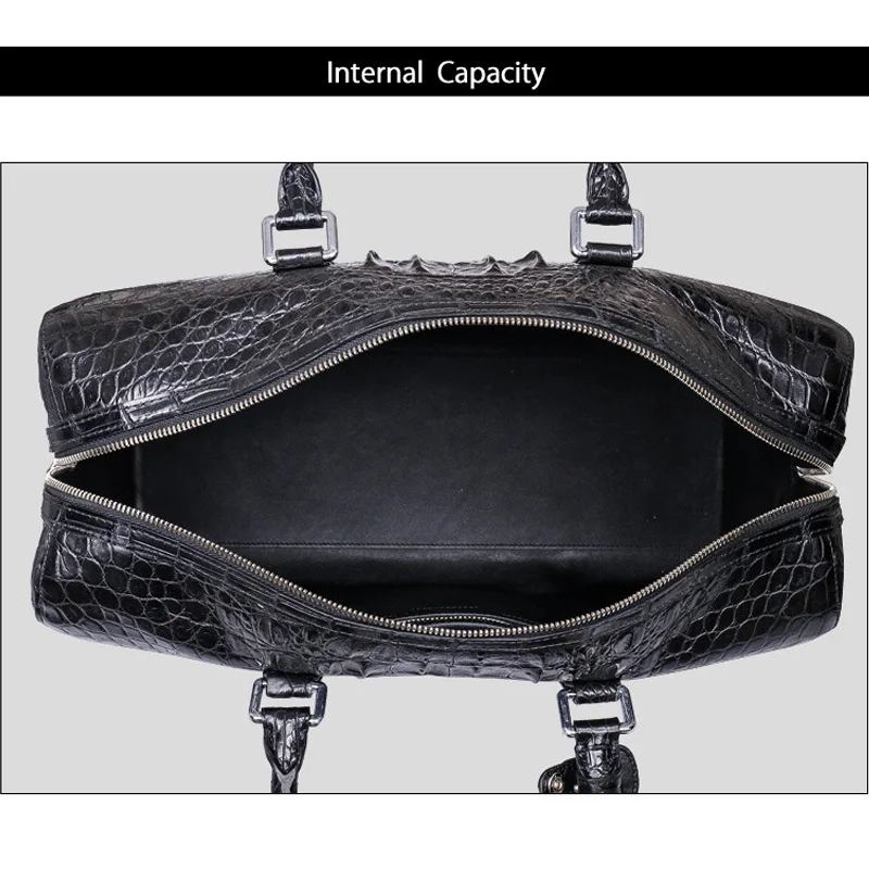 McParko роскошная дорожная сумка мужская для багажа из натуральной кожи крокодила